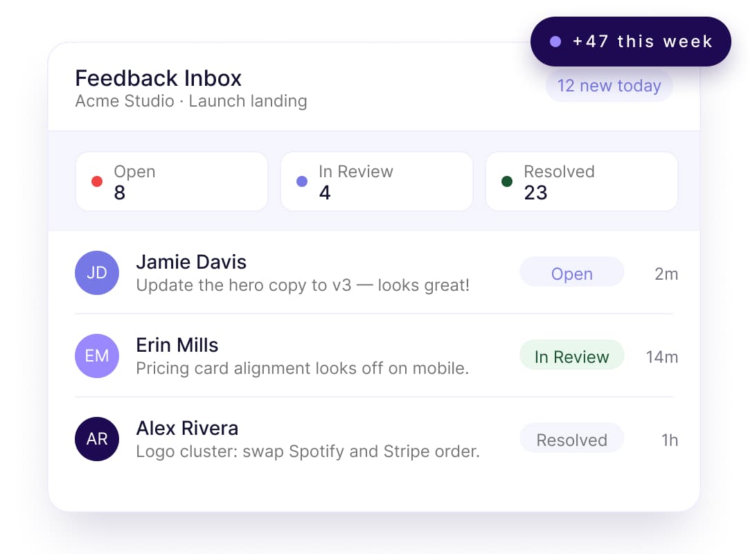 FeedbackFlow inbox